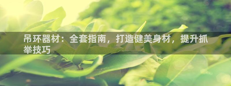 耀世娱乐提款多久到账啊：吊环器材：全套指南，打造健美