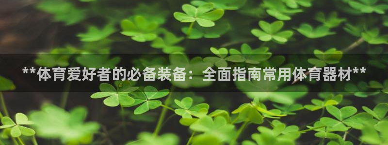 耀世平台客服24小时在线咨询：**体育爱好者的必备装