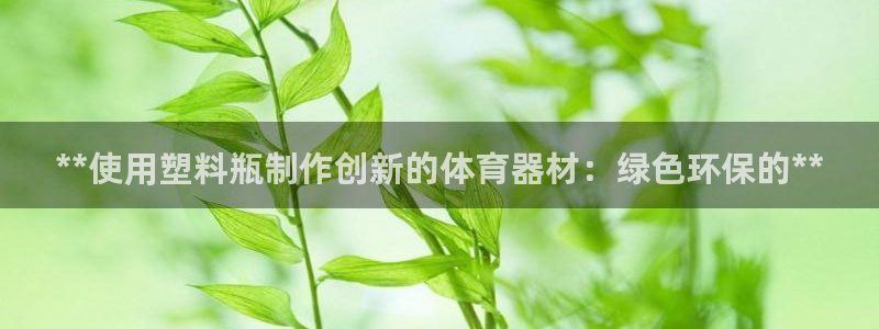 耀世娱乐登录地址在哪：**使用塑料瓶制作创新的体育器