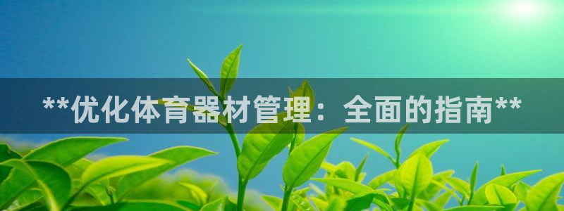 耀世娱乐然 37OO735：**优化体育器材管理：全
